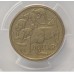 AUSTRALIA 2000 . ONE 1 DOLLAR COIN . ERROR . MULE . STRUCK ON TEN 10 CENTS